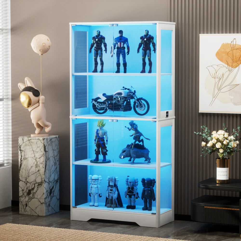 Vitrine 4 Niveaux Verre