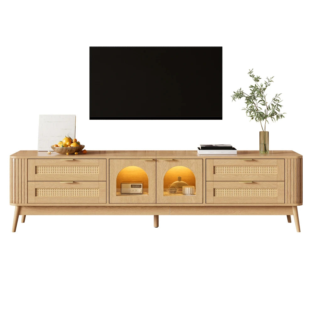 Meuble TV avec portes en verre