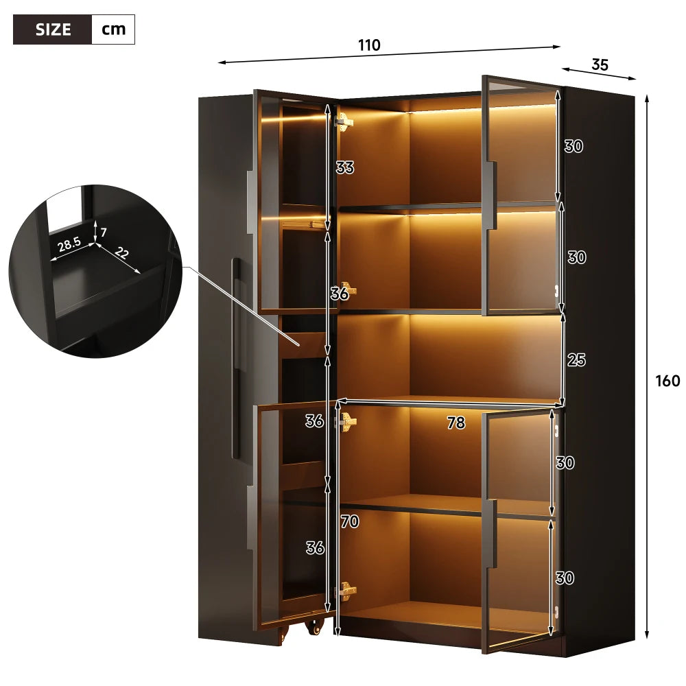 Vitrine Salon Double Verre