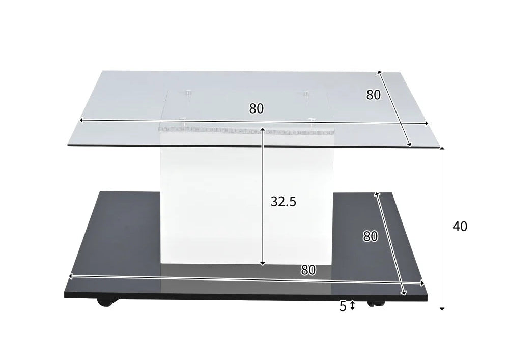 Table Basse Noir & Blanc