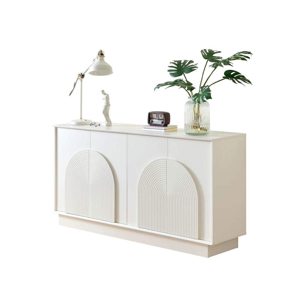 Buffet Blanc 4 Portes Arquées