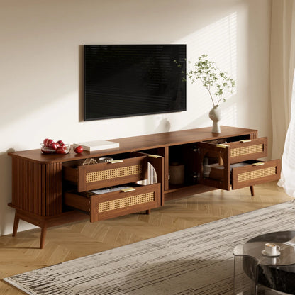 Meuble TV avec portes en verre