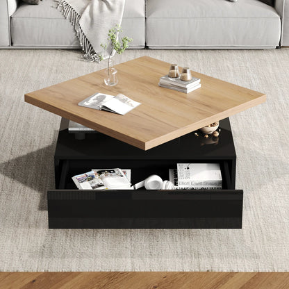 Table Basse Carrée Pivotante 360°