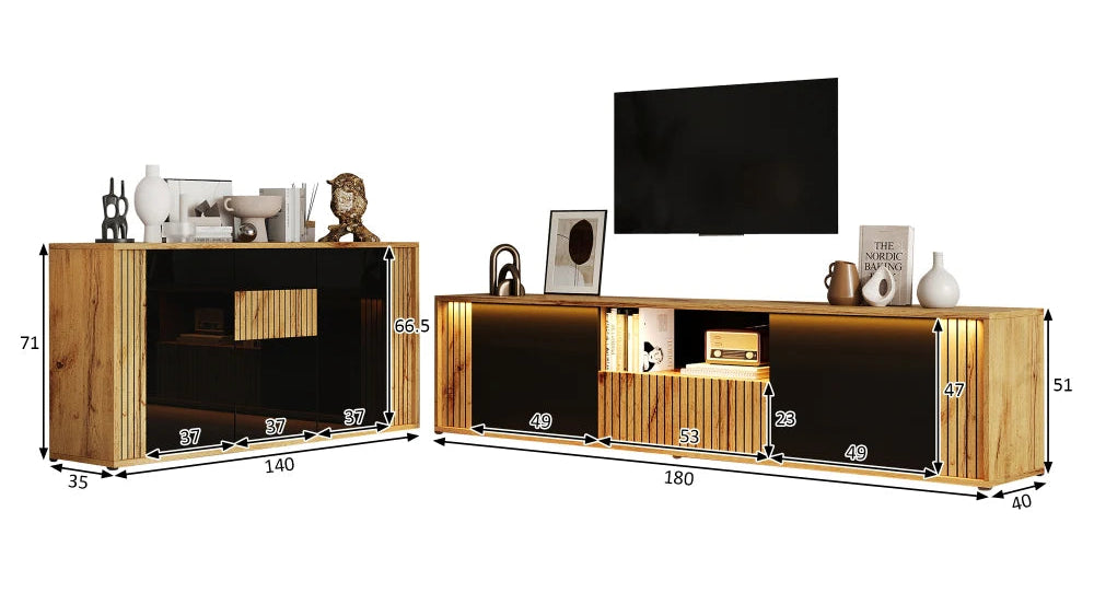 Ensemble Meuble TV + Buffet