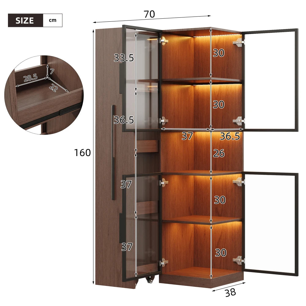 Vitrine Salon Double Verre