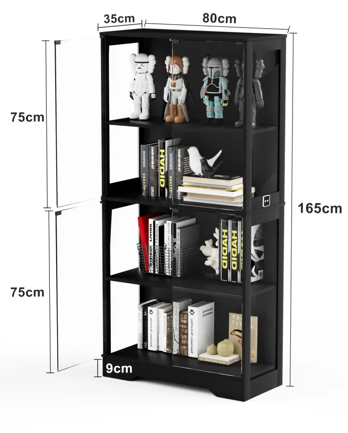 Vitrine 4 Niveaux Verre