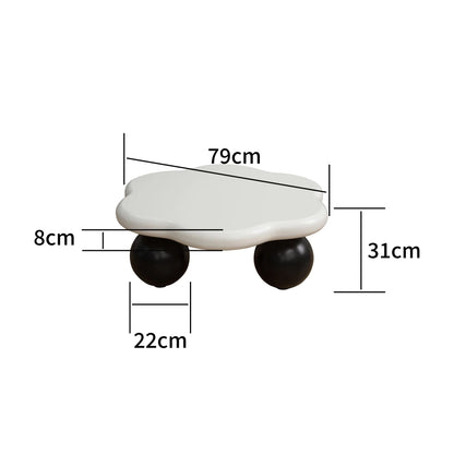 Table Basse Nuage Bicolore & Pieds Sphériques