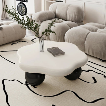 Table Basse Nuage Bicolore & Pieds Sphériques
