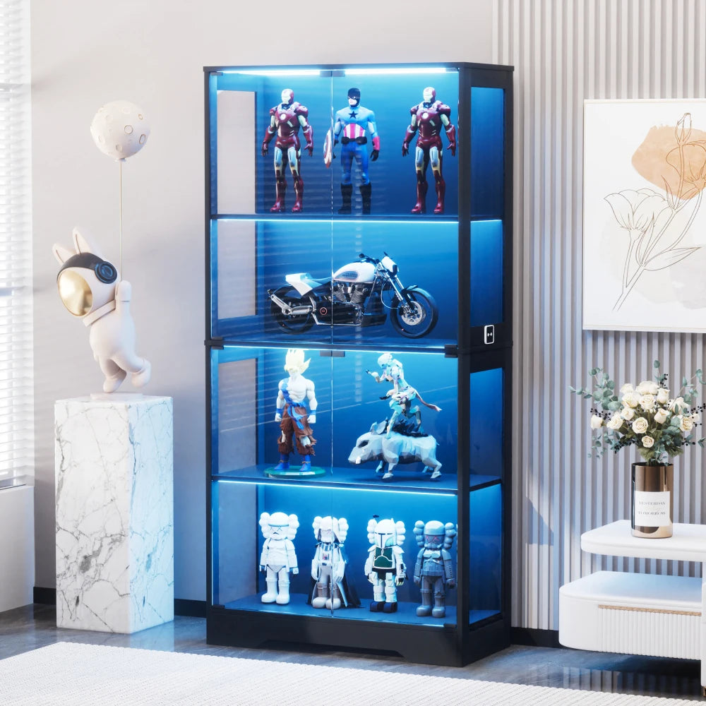 Vitrine 4 Niveaux Verre
