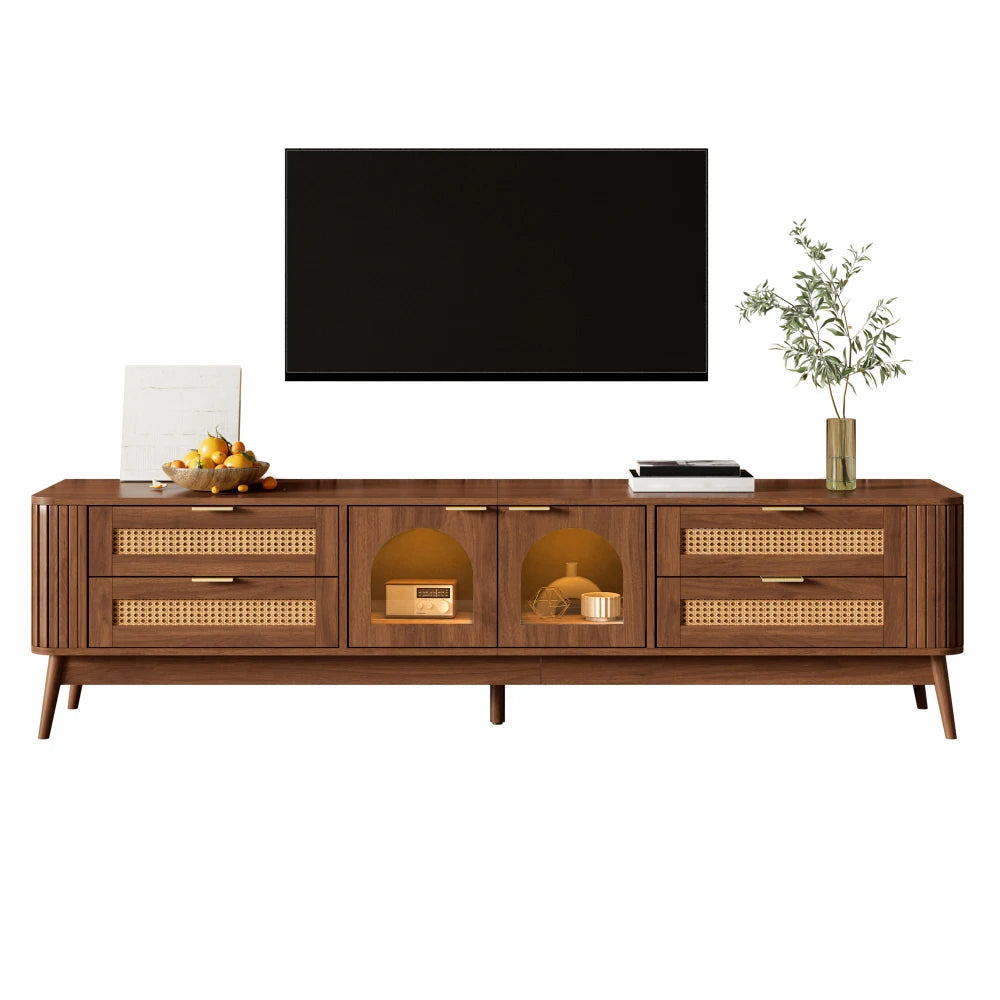 Meuble TV avec portes en verre