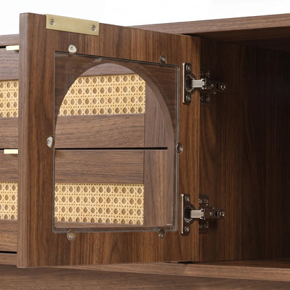 Meuble TV avec portes en verre