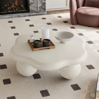 Table Basse Nuage Bicolore & Pieds Sphériques